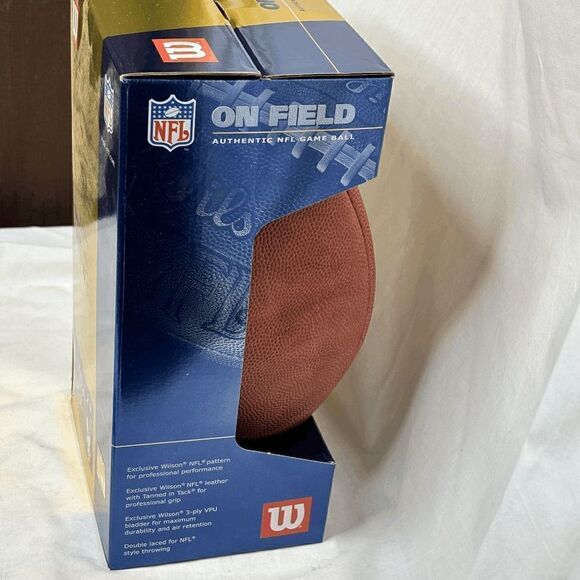 Mike Alstott Offical Super Bowl XXXVII 37 NFL Football On Field Wilson w/COA - Picture 6 of 8